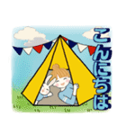 お団子ガール時々うさぴょんと 6☆夏の日常（個別スタンプ：2）