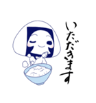 おむすび大好き、雪姫ちゃん（個別スタンプ：6）