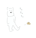 ホワイトのドッグ（個別スタンプ：27）