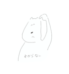 ホワイトのドッグ（個別スタンプ：31）
