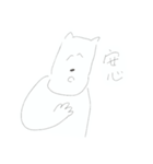 ホワイトのドッグ（個別スタンプ：32）