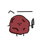 【好き嫌い】実は傷ついてる食べ物たち（個別スタンプ：21）