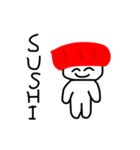 石田とエスカルゴ伯爵とコンニャクとsushi（個別スタンプ：4）