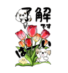 【Big】シーズー犬33『日常に花を！』（個別スタンプ：8）