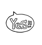 シンプルなでか文字吹き出しスタンプ（個別スタンプ：17）