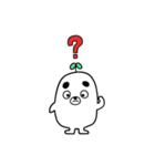 白もぐらの子（個別スタンプ：5）
