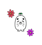 白もぐらの子（個別スタンプ：6）
