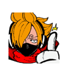 ONE PIECE【サンジ多めのスタンプ】（個別スタンプ：4）