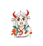 ONE PIECE ヤマト喜怒哀楽スタンプ（個別スタンプ：6）