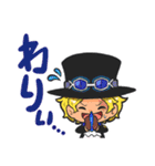 ONE PIECE 一味の手書きコメント風スタンプ（個別スタンプ：23）