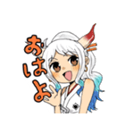 ONE  PIECEルフィとヤマトのスタンプ（個別スタンプ：1）