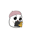気高き文鳥ばーぶ雪さん えきぞちっく（個別スタンプ：8）
