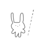 ローマ字うさぎ。（個別スタンプ：1）