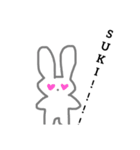 ローマ字うさぎ。（個別スタンプ：12）
