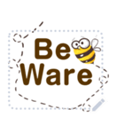 [Message sticker] Happy Bee（個別スタンプ：6）