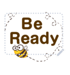 [Message sticker] Happy Bee（個別スタンプ：10）