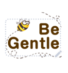 [Message sticker] Happy Bee（個別スタンプ：15）