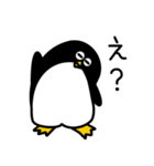 シンプルペンギンのゲーマー用スタンプ（個別スタンプ：14）