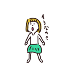 金髪bob娘（個別スタンプ：18）