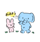 ぞうさんとおともだち（個別スタンプ：3）