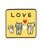 手書きのねこのスタンプ（個別スタンプ：25）