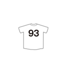 ユニフォームの背番号シリーズ 81-99（個別スタンプ：15）