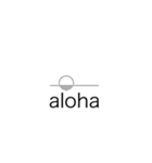 alohaイラスト（個別スタンプ：1）