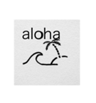 alohaイラスト（個別スタンプ：4）