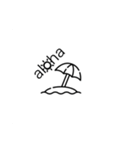 alohaイラスト（個別スタンプ：8）