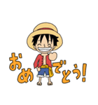 ONE PIECE▷お祝いスタンプ（個別スタンプ：1）