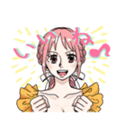 ONE PIECE女性キャラのかわいいスタンプ（個別スタンプ：5）