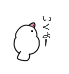 ゆきだるま文鳥1（個別スタンプ：3）