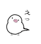 ゆきだるま文鳥1（個別スタンプ：6）