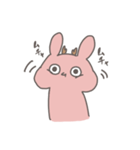 素直なシカうさぎ（個別スタンプ：17）