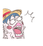 「ONE PIECE 」ルフィがかっぱに！？（個別スタンプ：8）