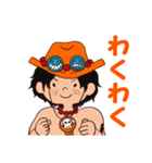 ONE PIECE 小さなエースくんスタンプ（個別スタンプ：7）