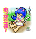 猫少女めるりん夏バージョン（個別スタンプ：8）