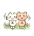 にゃんこさんとわんこどの（韓国語ver.）（個別スタンプ：17）