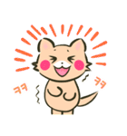 にゃんこさんとわんこどの（韓国語ver.）（個別スタンプ：28）