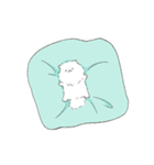ポメラニアンのしろ（個別スタンプ：35）