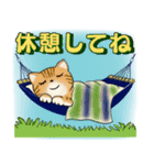 可愛い猫さん達のスタンプ♡夏編（個別スタンプ：22）