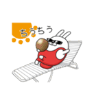 動く 擦れうさぎ33（個別スタンプ：22）