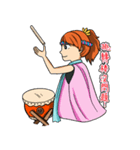 太鼓の朱ちゃん（個別スタンプ：10）