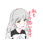 可視光線女子(制服Ver)（個別スタンプ：1）