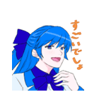 可視光線女子(制服Ver)（個別スタンプ：17）