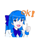 可視光線女子(制服Ver)（個別スタンプ：23）