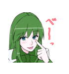 可視光線女子(制服Ver)（個別スタンプ：34）