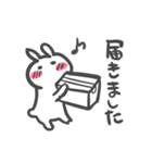 のらくらうさぎの敬語付きスタンプ（個別スタンプ：34）