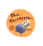 『セキセイインコのおもちくん』by綾恵梨（個別スタンプ：8）