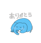 ゾウさん。ときどき、アフロさん。（個別スタンプ：7）